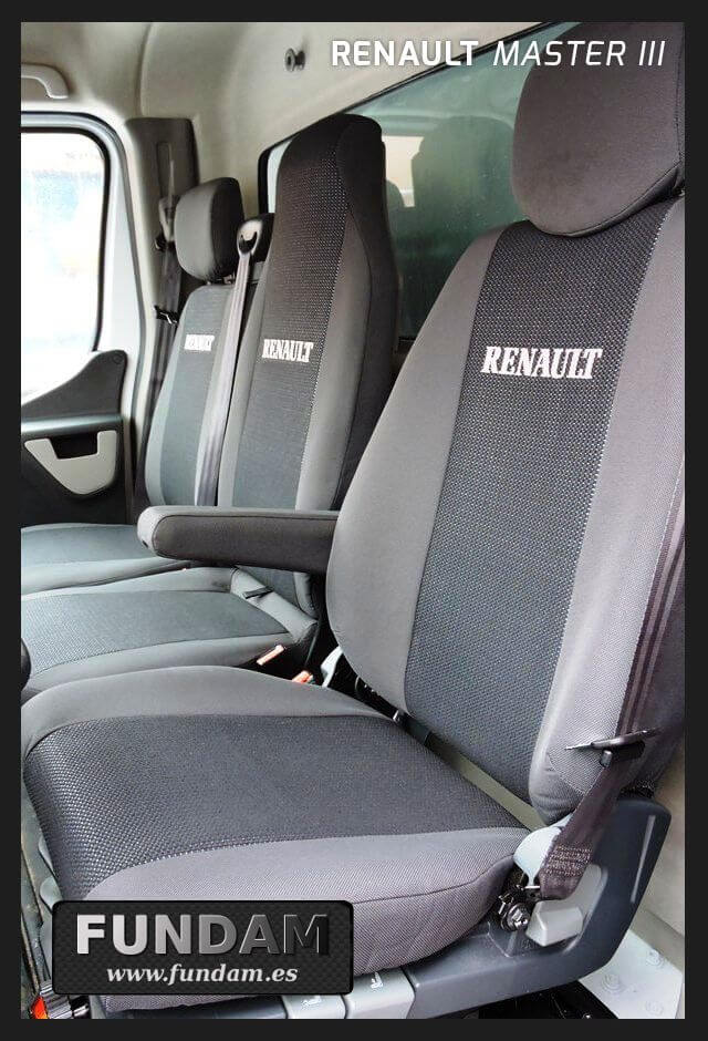 Fundas a medida de tela para asientos de Renault Master III